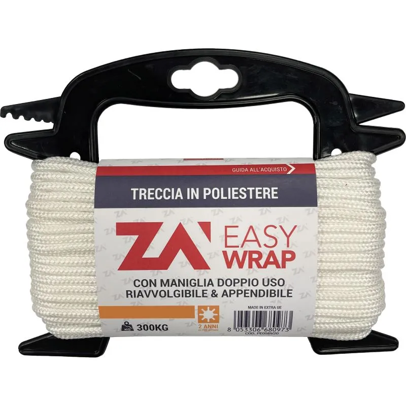 Fune Poliestere 6 Mm Cf 20 M Bianco