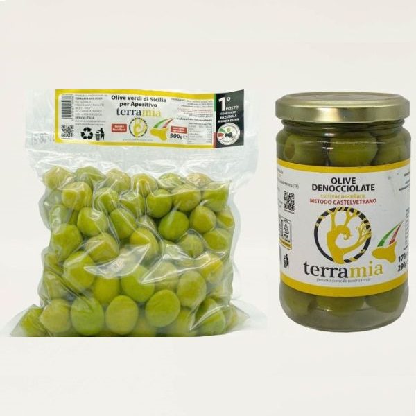Olive Verdi per Aperitivo in Salamoia Nocellara del Belice “TerraMia” - immagine 2