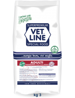 Vet Line Dog Adulti Bufalo Monoproteico 3Kg