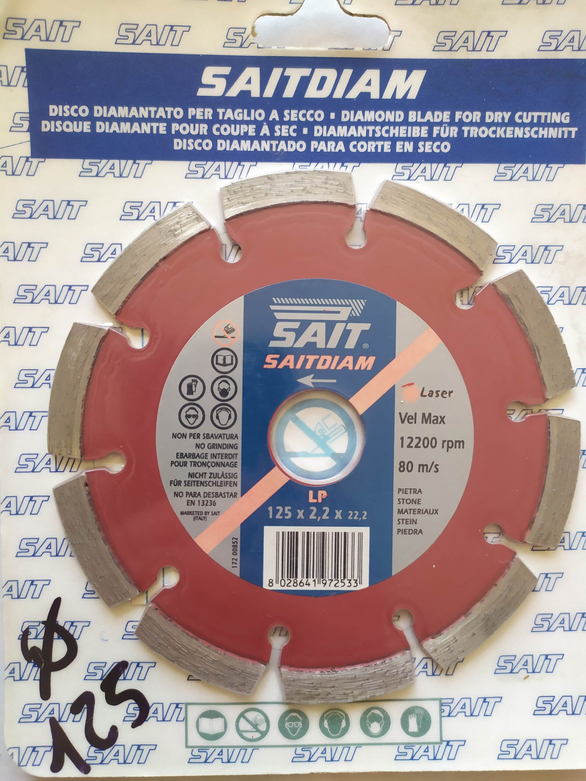 DISCO DIAMANTE Sait LP Pietra proff diam. 125 - immagine 2
