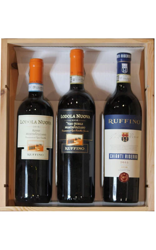 RUFFINO 3 BOTTIGLIE IN CASSA LEGNO - immagine 2