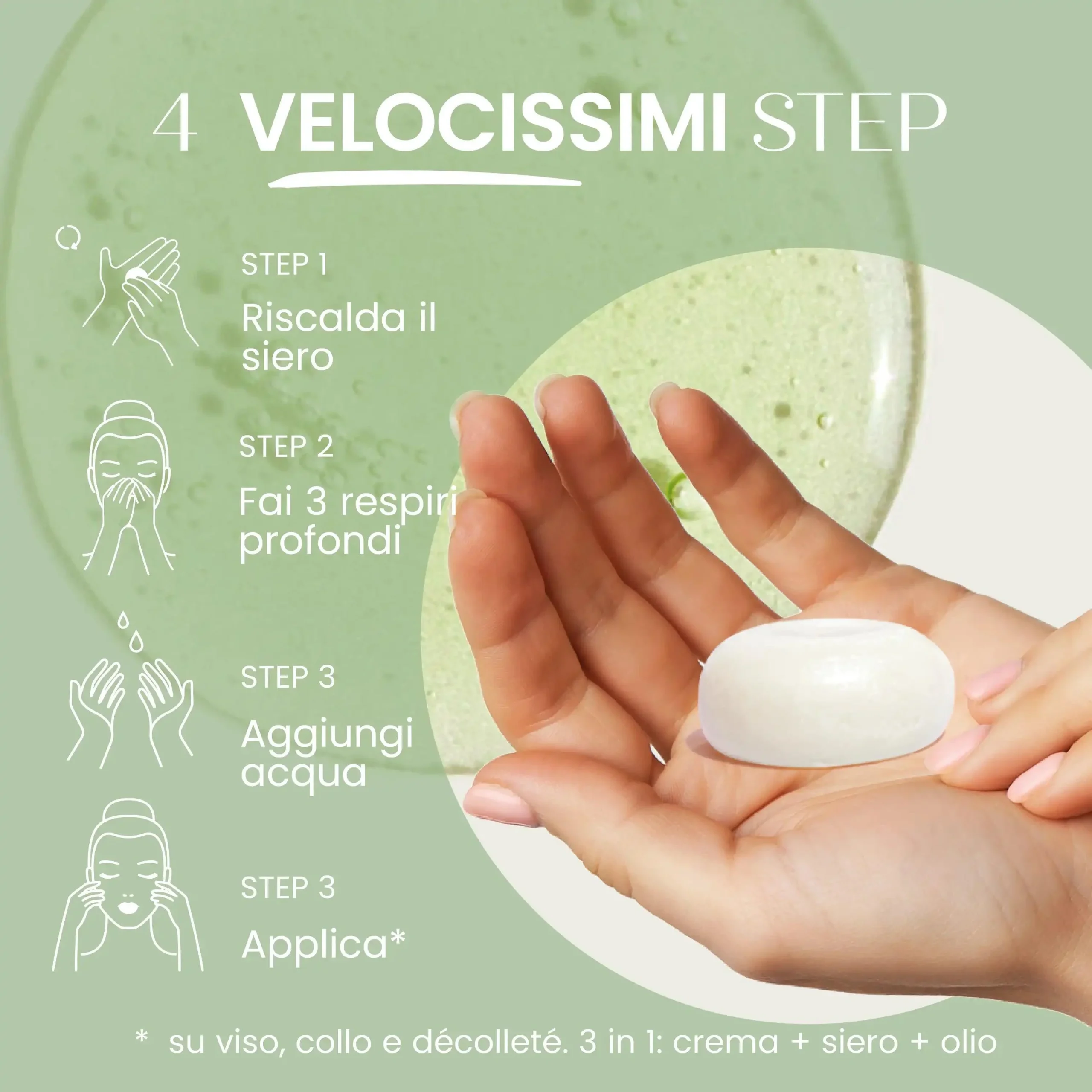 Siero Viso Solido Purificante – Senso Naturale - immagine 4